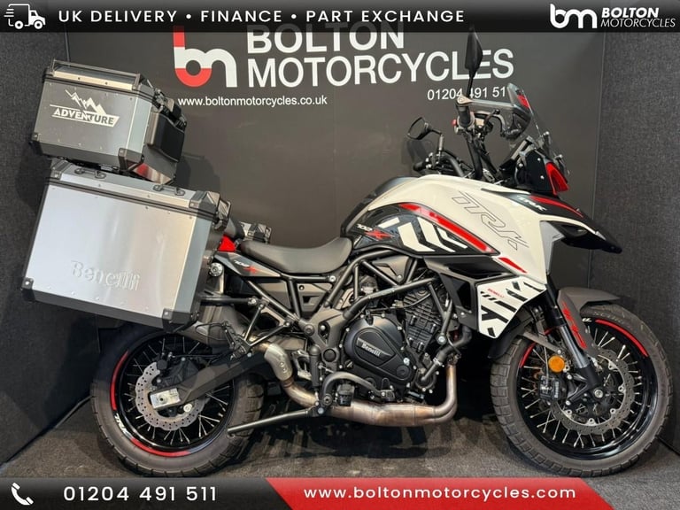 Benelli 702X Adventure Motorcycle White 1770 Miles