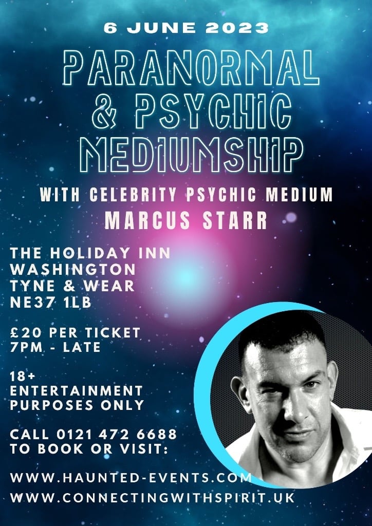 Paranormal & Psychic Event with Celebrity Psychic Marcus Starr @ Holiday Inn Washington