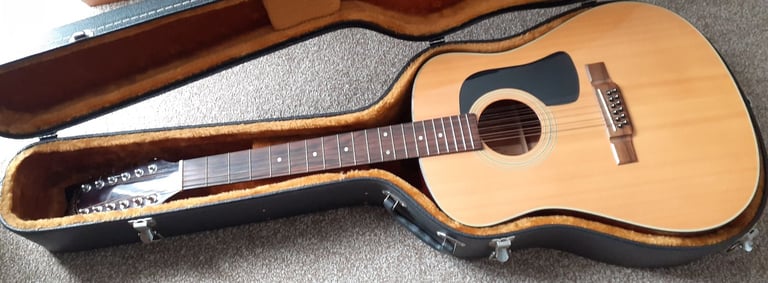 Vintage Natural Washburn D-12-12N 12 String Acoustic guitar 