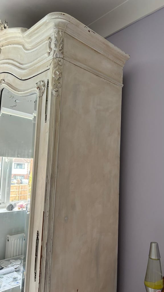 Louis 16th double bed and Amoire /side units 