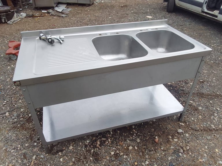 Commercial catering equipment sinks stainless steel restaurant kitchen trailer items 