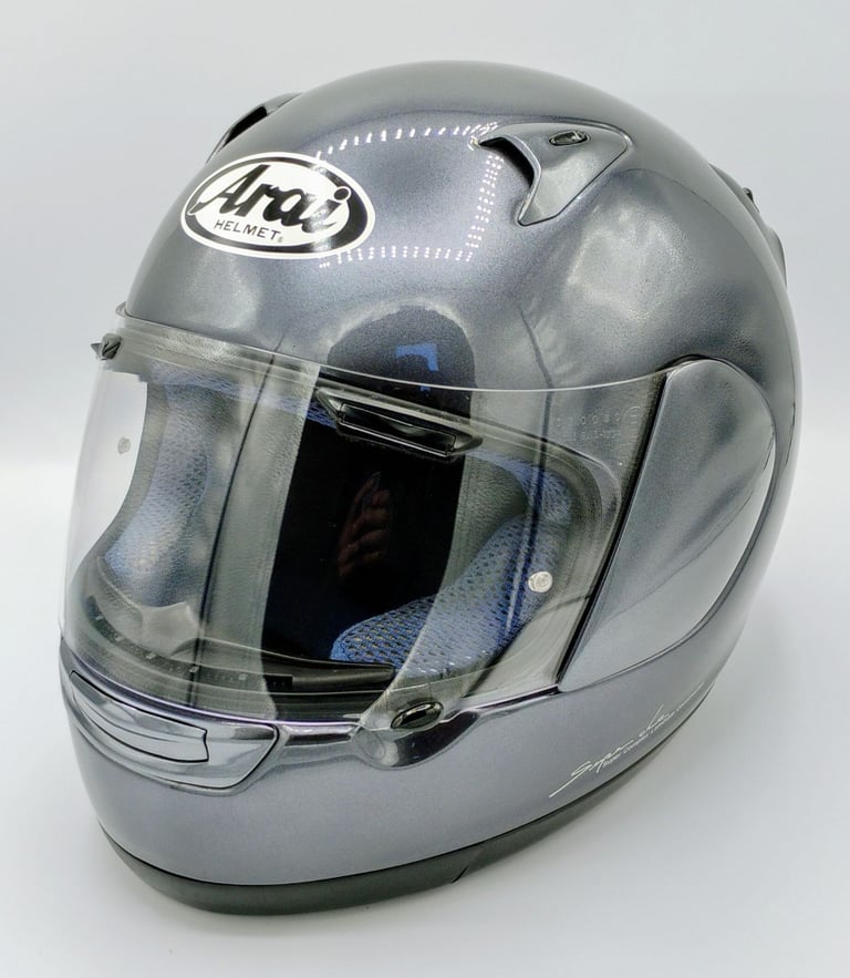 #ARAI ASTRO R MOTORCYCLE HELMET - ALUMINIUM GREY - LARGE - EXCEL COND - £115 #shoei #agv #hjc