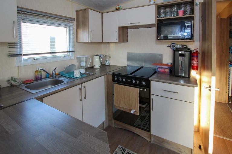 ABI Eminence 2014 static caravan at New Beach, Dymchurch, Kent. 6 berth
