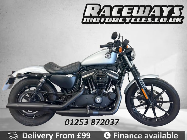 HARLEY DAVIDSON SPORTSTER XL883N IRON 2019 SILVER 6,304 MILES USED MOTORCLE