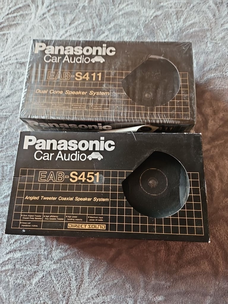 image for 2 Sets - PANASONIC Car Audio Speakers - EAB-S411 & EAB-S451