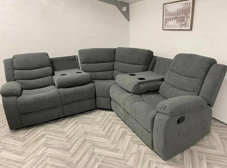 image for Sale!! Roma Recliner Corner Sofa -  Leather Finishing & Luxury | 25% Discount - Free Delivery **