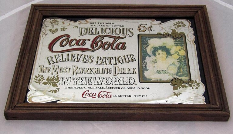 QUIRKY 1970s VINTAGE PICTURE PUB MIRRORS: BISTROS, HOME BARS, MAN & WOMAN CAVES