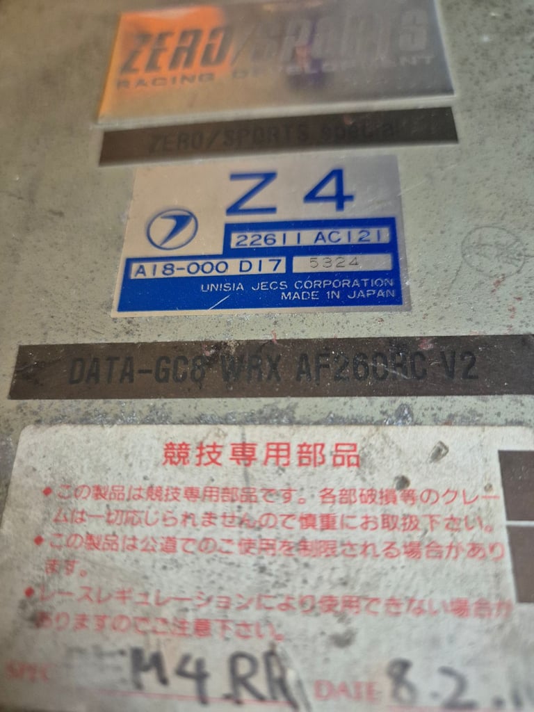 ZERO SPORTS SPECIAL Subaru impreza wrx sti RA v2 Z4 ecu 