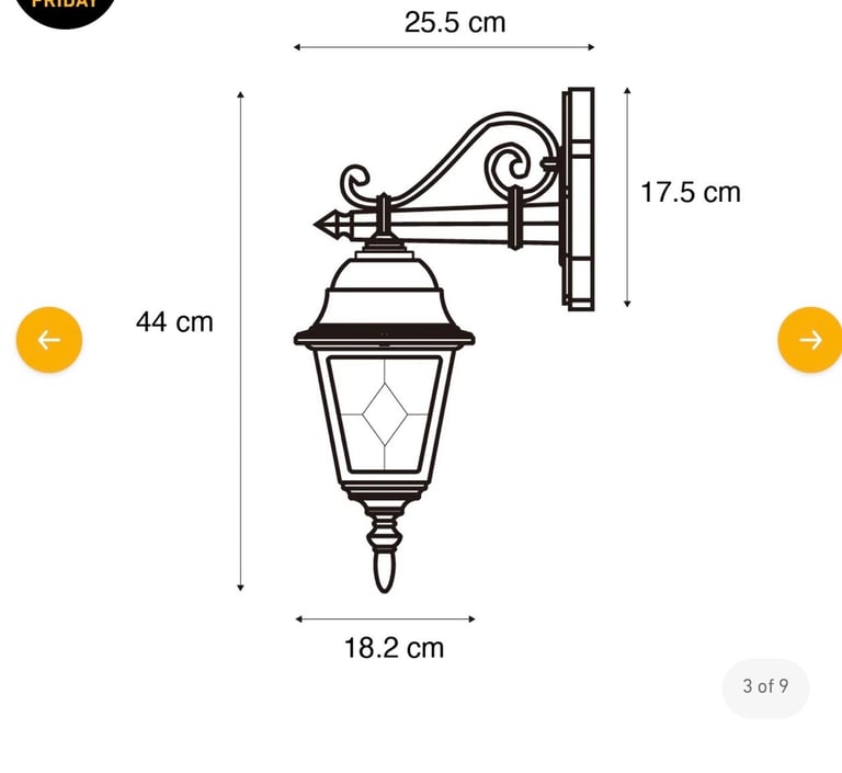 Outdoor wall lantern