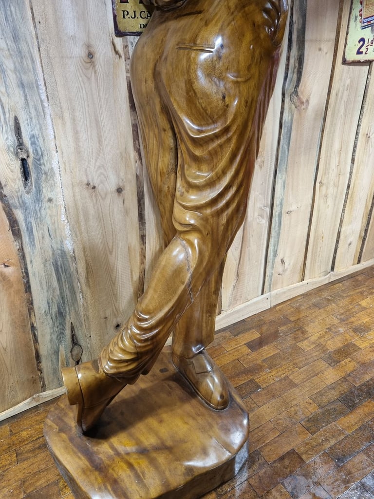 Larger Than Life Teak Golfer  (8'3")