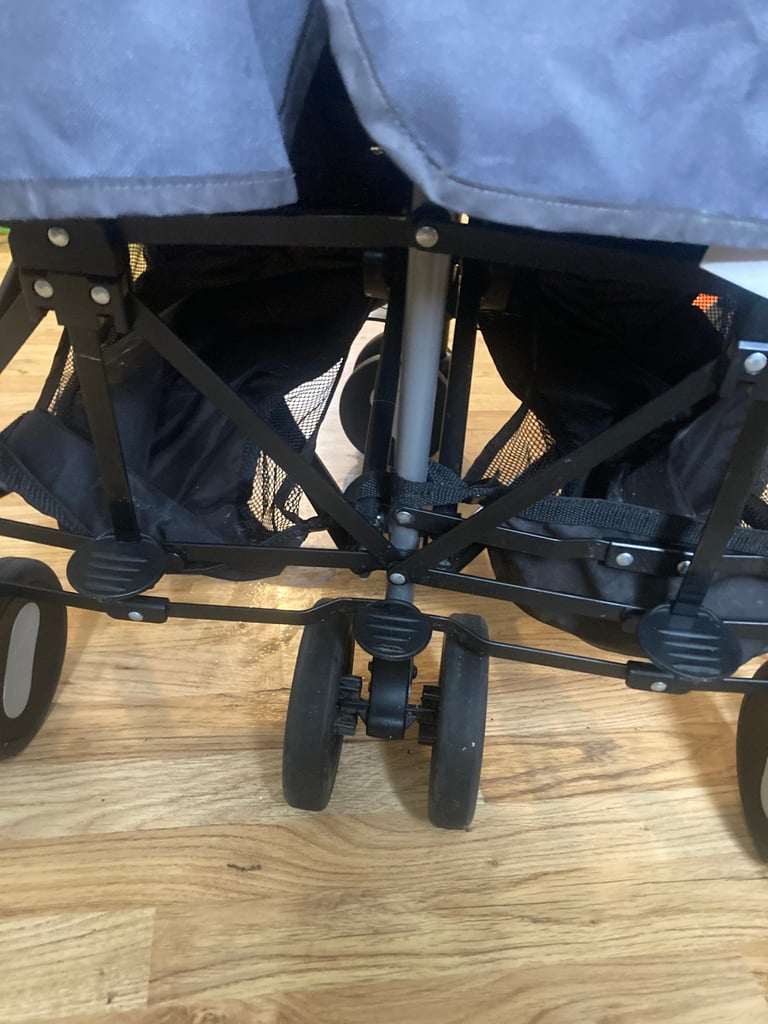 Chicco echo grey & black double buggy 