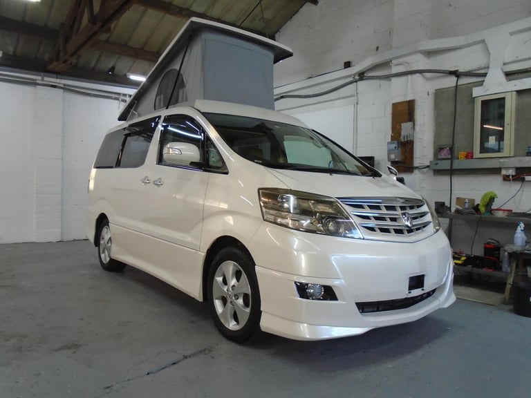 TOYOTA ALPHARD CAMPER VAN ,MOTORHOME,~ NEW SIDE KITCHEN~~4 BERTH~POP ROOF