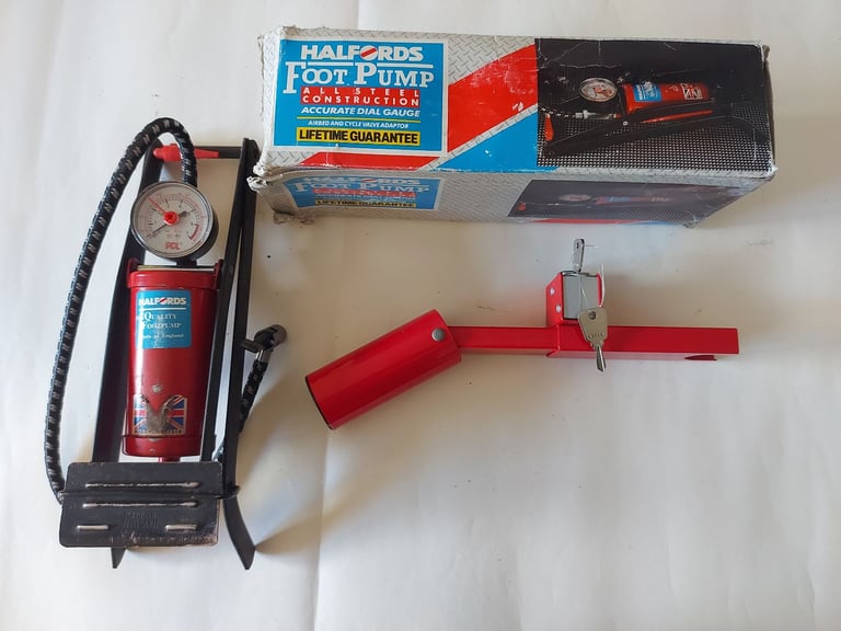 Foot pump & old style Handbrake lock