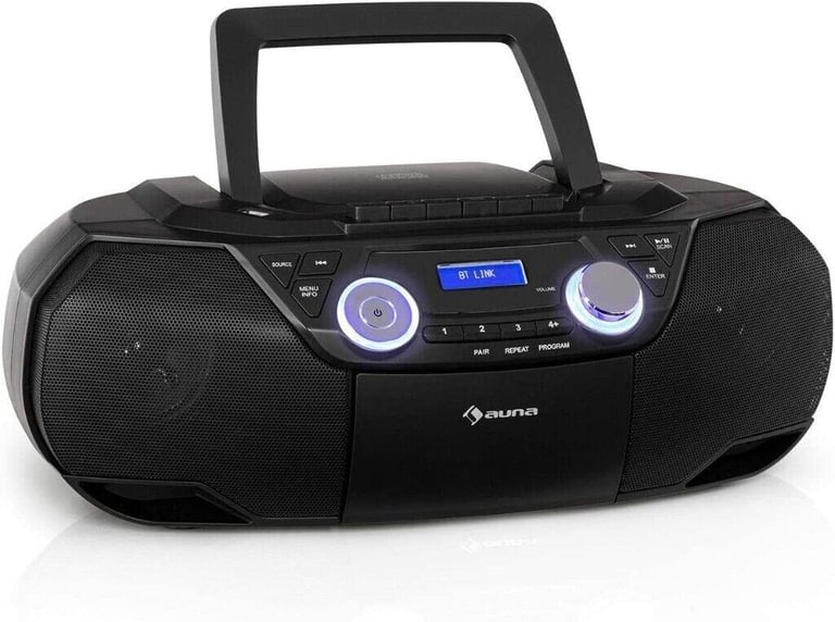 Auna Roadie 2K Boombox - Radio with DAB + / FM, CD Player