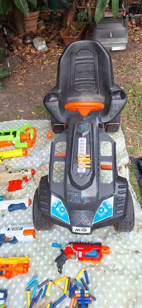 Nerf Job Lot Including Battle Racer Cart