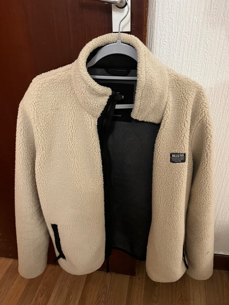 Hollister fleece jacket men Large