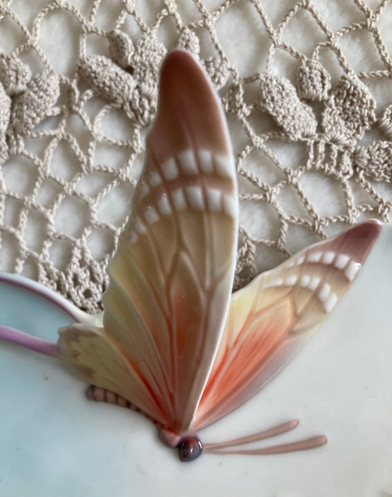Franz Porcelain Butterfly Tray