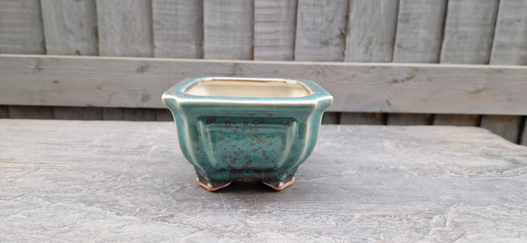image for Glazed Ceramic Bonsai Pot