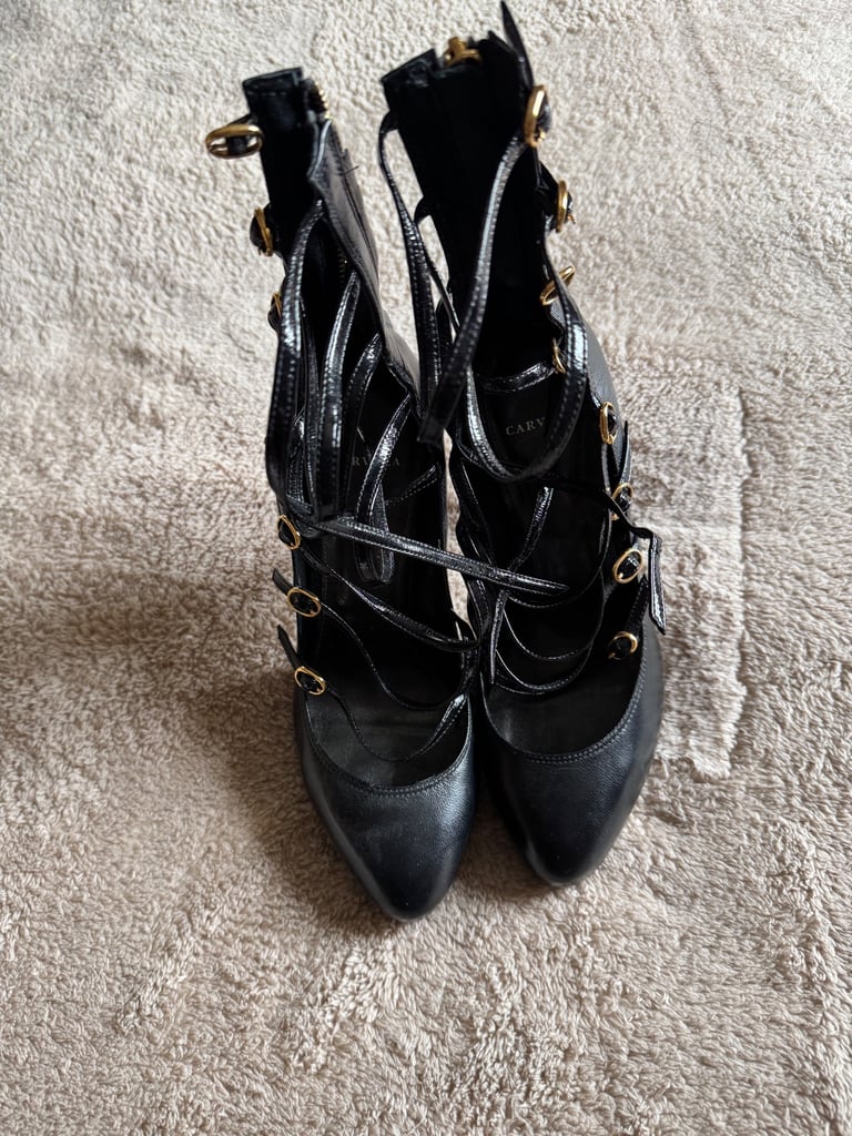 image for Stunning Carvela Buckle up heels size 8