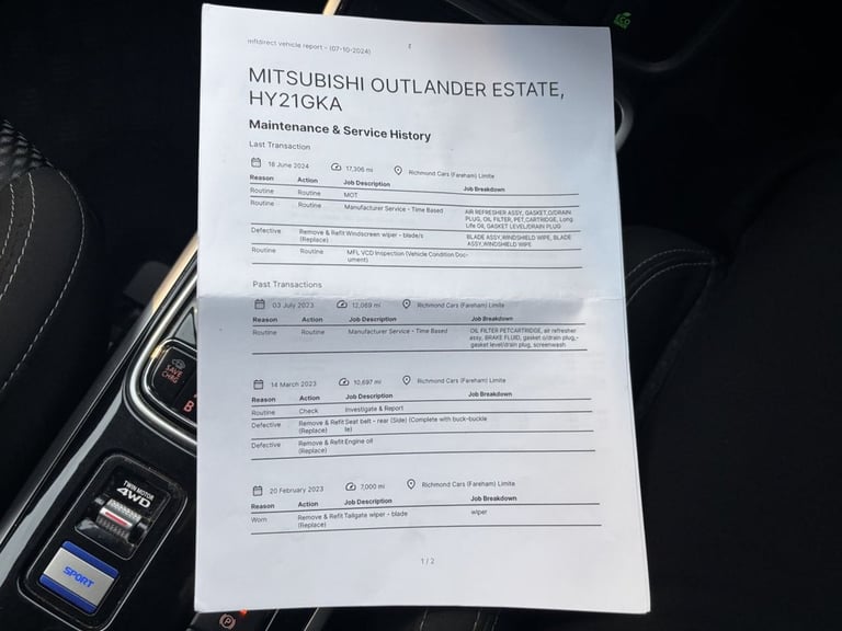 2021 Mitsubishi Outlander 2.4h TwinMotor 13.8kWh Design SUV 5dr Petrol Plug-in Hybrid CVT 4WD Eur...