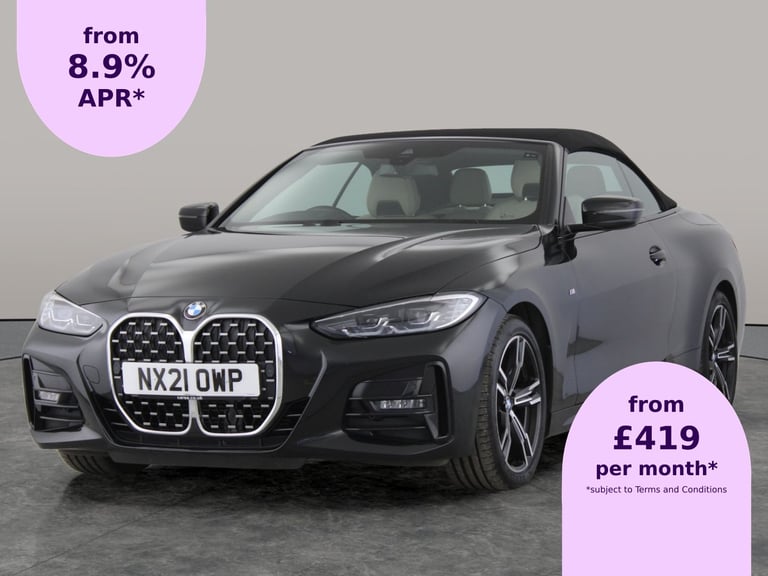 image for 2021 BMW 4 Series 2.0 420i M Sport Convertible 2dr Petrol Auto Euro 6 (s/s) (184 ps) - INTERI Con...