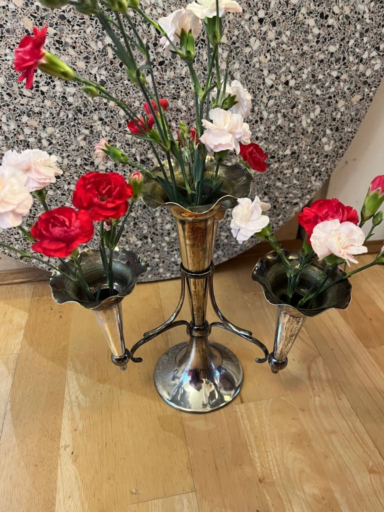 image for Victorian/Edwardian EPNS Sheffield/Numbered Epergne vase