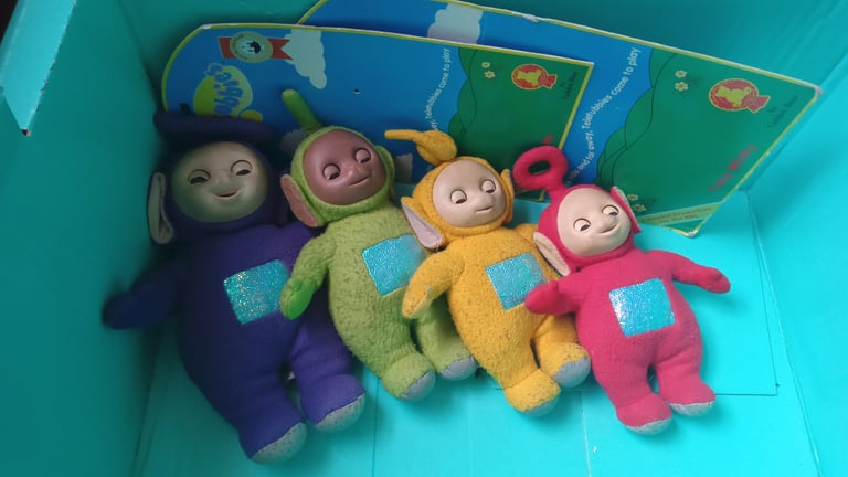 image for Vintage Set of Teletubbies Soft Toys