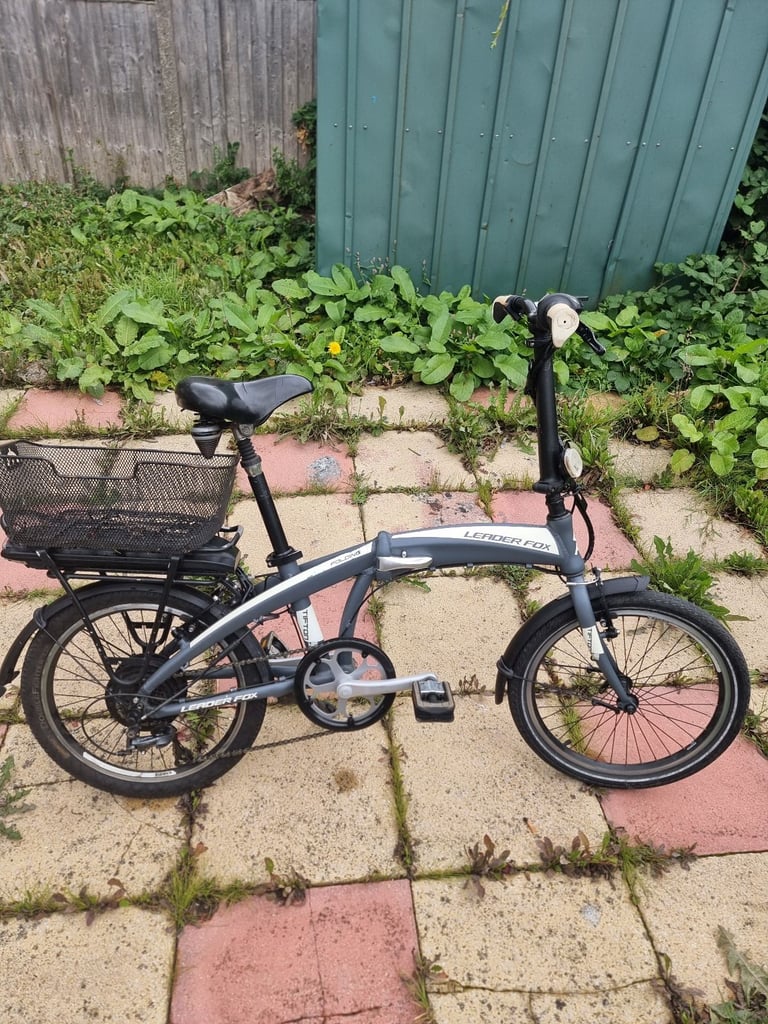 Leader fox tifton folding bike electric assisted 