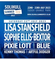 Solihull festival VIP tickets Saturday 22nd July 2023 