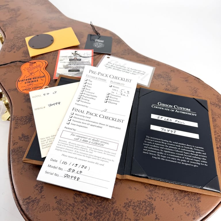 2020 Gibson Custom Shop 1957 Les Paul Reissue R7 - Gold Top - Trades