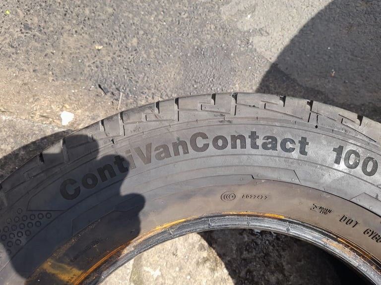 Pair of Continental 235 65 16C Tyres 5mm Tread in West London area