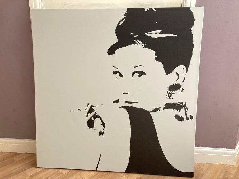 Audrey Hepburn large canvas 
