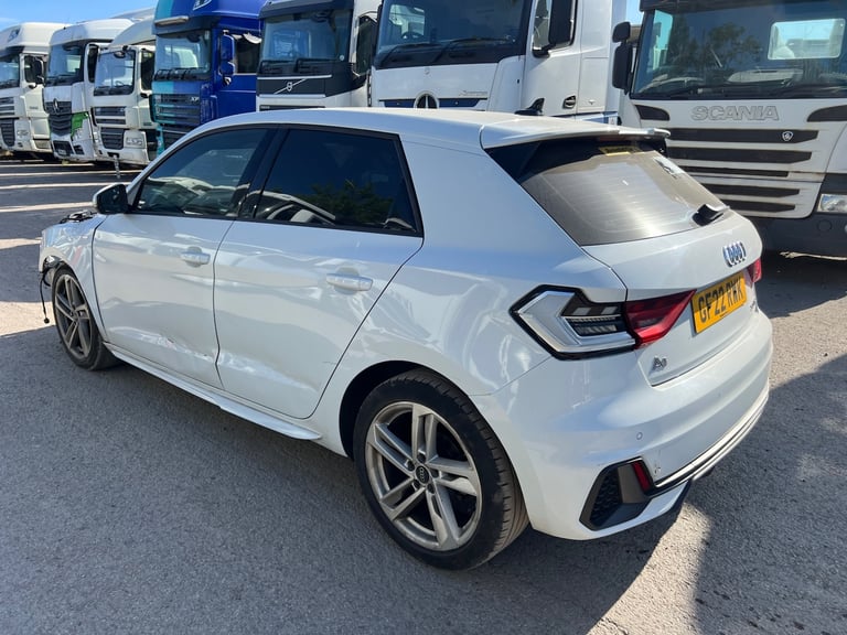 2022 AUDI A1 S LINE WHITE 1.0 PETROL AUTOMATIC 5dr DAMAGED SALVAGE 