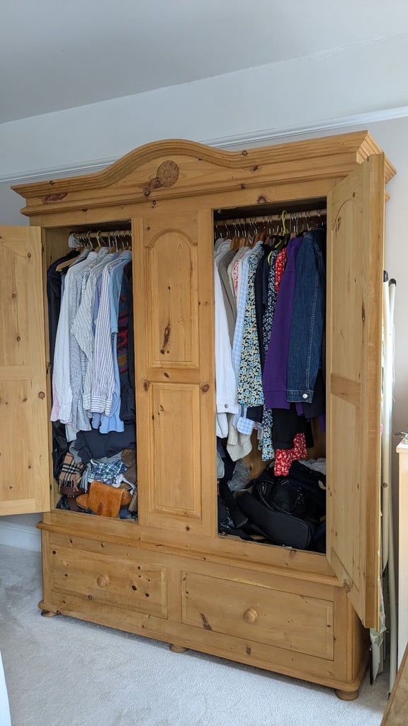 Pine triple wardrobe