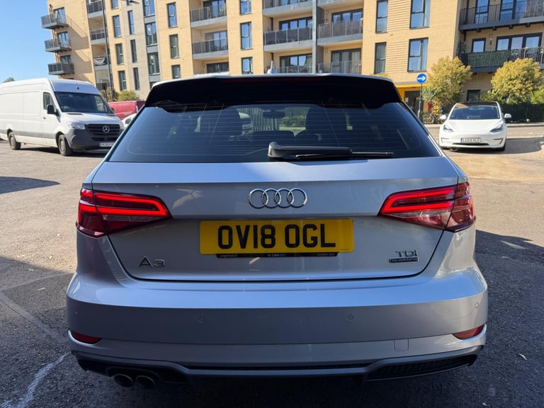 2018 Audi A3 2.0 TDI S line Sportback S Tronic quattro Euro 6 (s/s) 5dr HATCHBACK Diesel Automatic