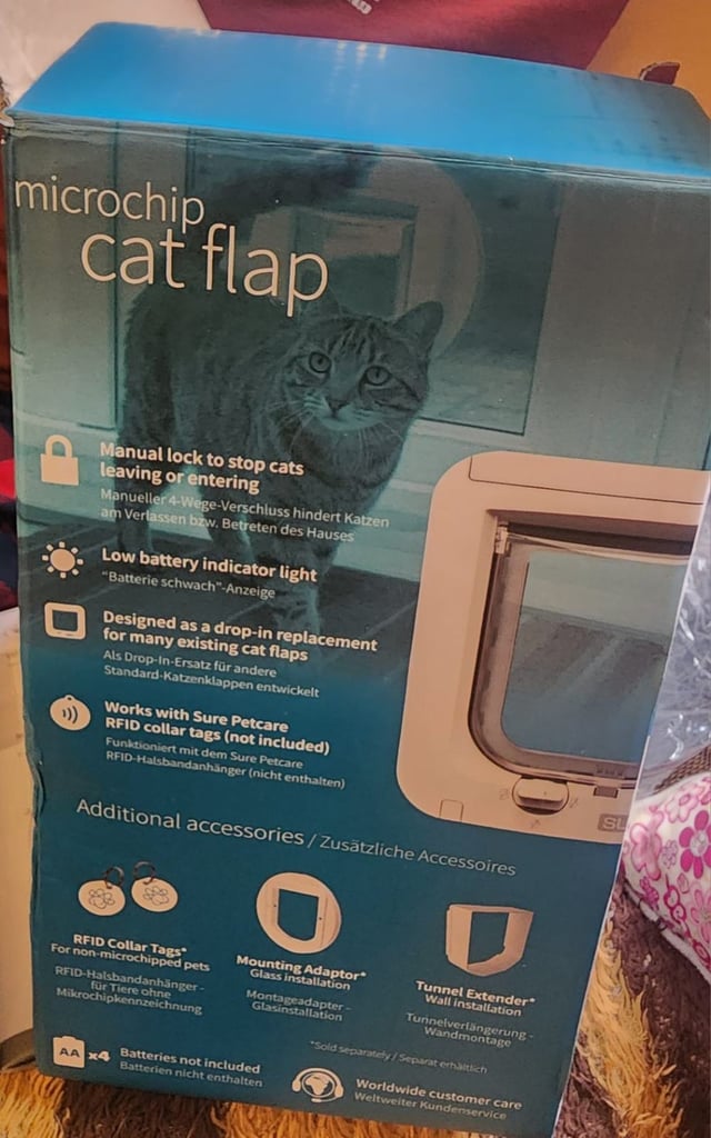 Microchip cats flap