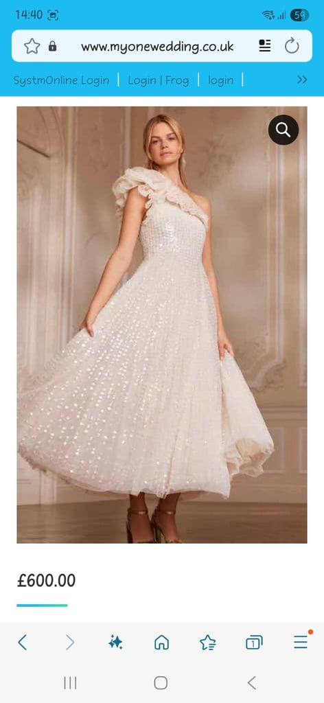 Needle & Thread One Shoulder Ankle Gown