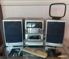Aiwa stereo radio, tape and CD player