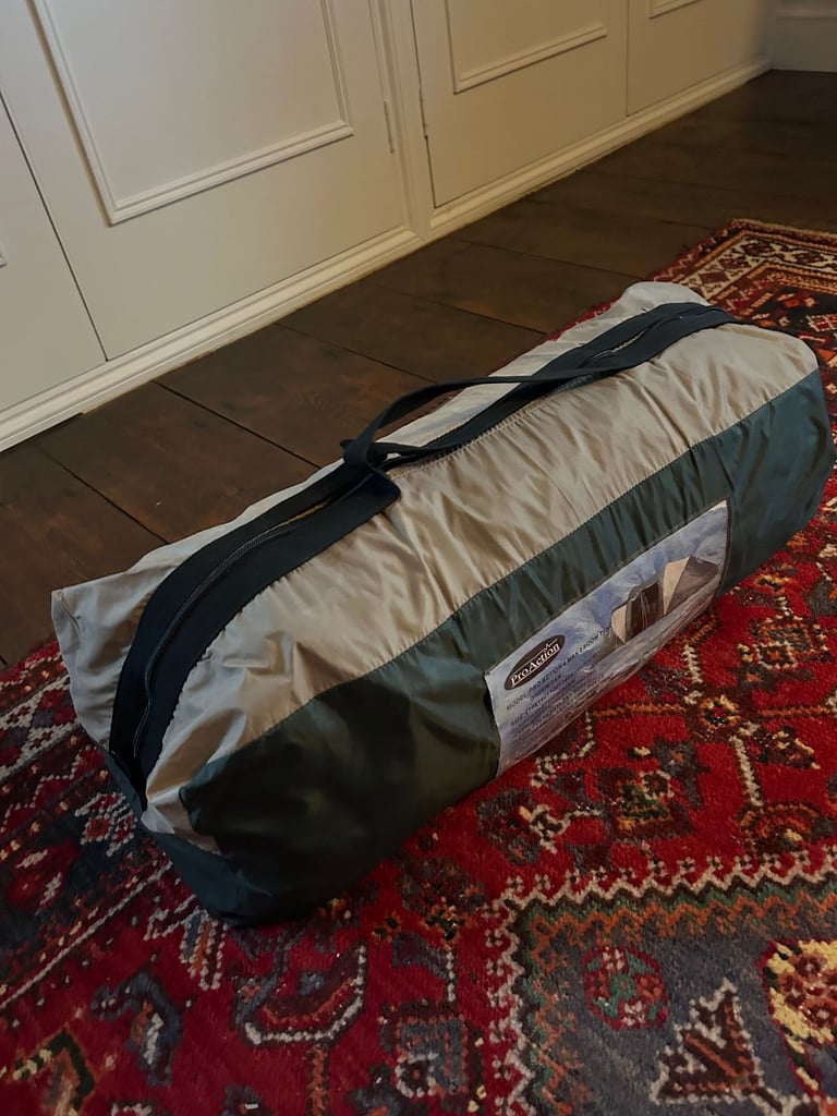 Pro Action 4 man 2 room tent (green/tan)