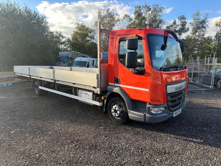 DAF TRUCKS LF150 2015 Euro 6 7.5 ton dropside truck Manaul scaffold
