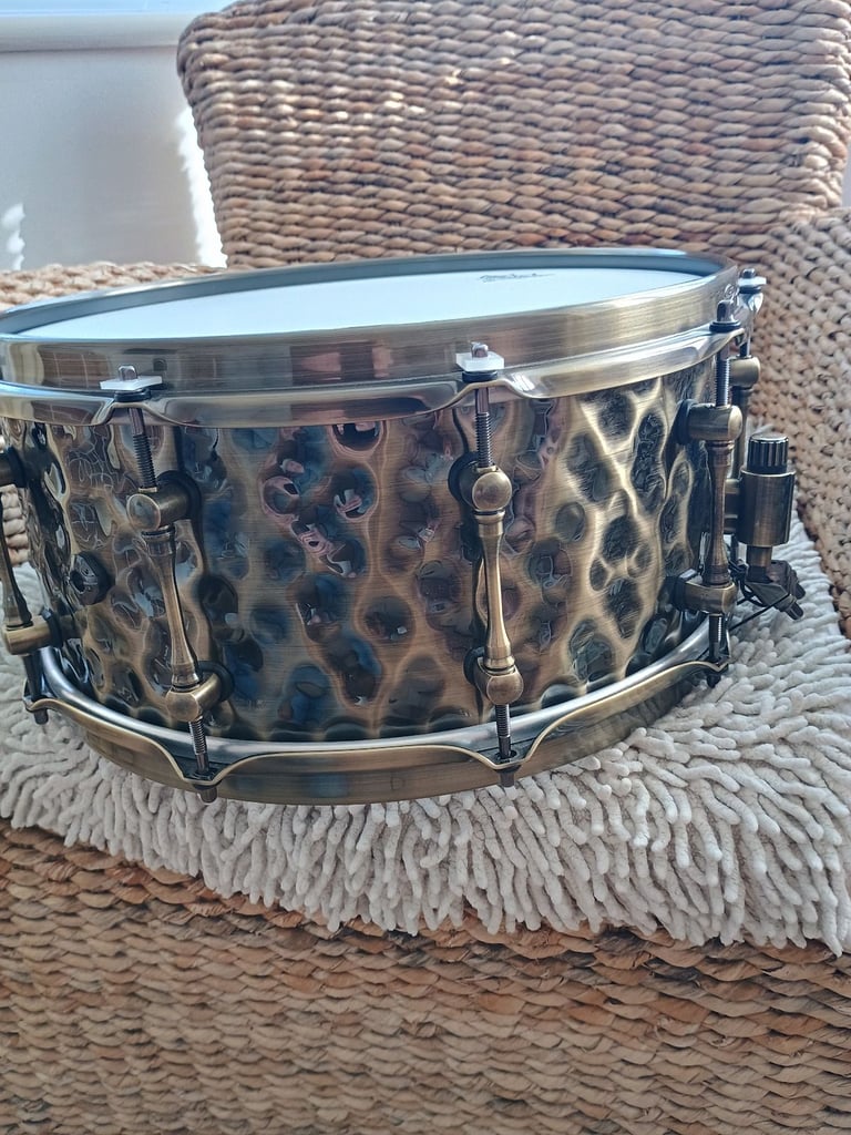 Snare Drum Brass Black Panther The Sledge Hammer 14 x 6.5 Superb quality 