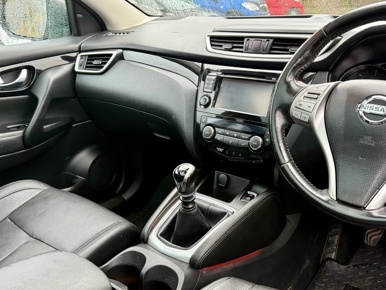 2016 NISSAN QASHQAI 1.5 DCI TEKNA 5DR BLACK PAN-ROOF HEATED LEATHER DIESEL