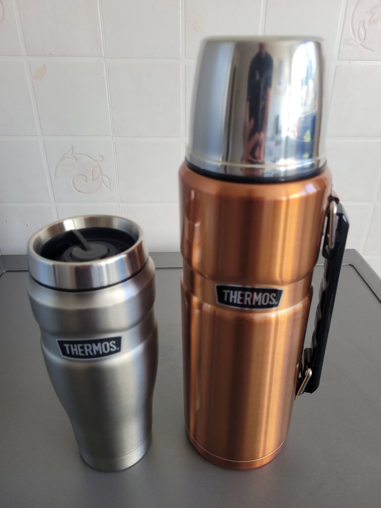 image for Thermos Stainless King Flask and Tumbler Camping Fishing