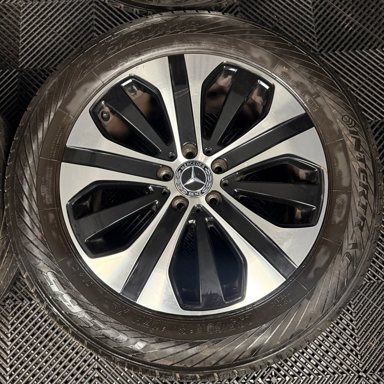 18'' GENUINE MERCEDES GLC BLACK DC ALLOY WHEELS TYRES ALLOYS