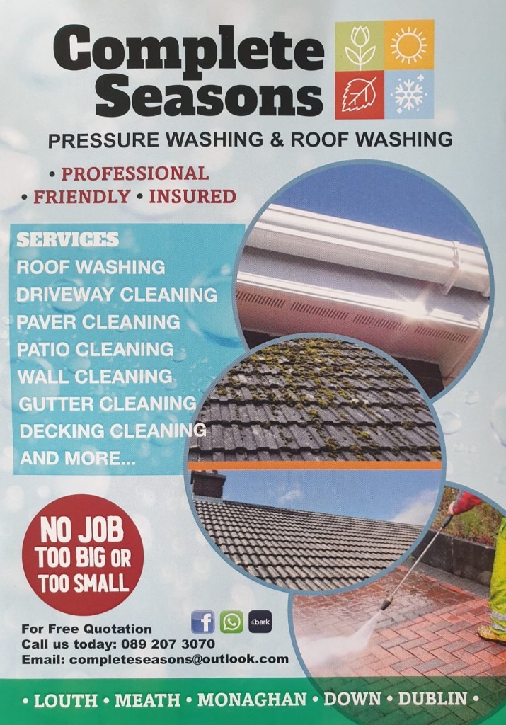 Professional powerwashing driveway gutters roofs