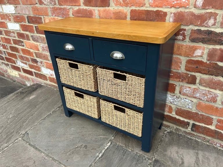 Oak & Navy Painted Sideboard - Great Condition 