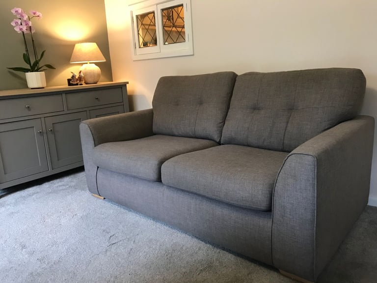 Two Person Living Room DFS Sofa Slate Colour