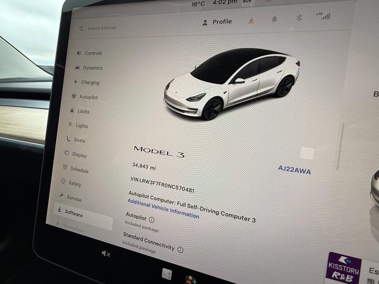 2022 Tesla Model 3 Saloon 4dr Electric Auto RWD (241 bhp) Saloon Electric Automatic
