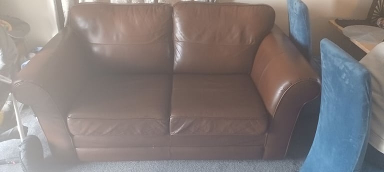 Leather 2 seat sofa