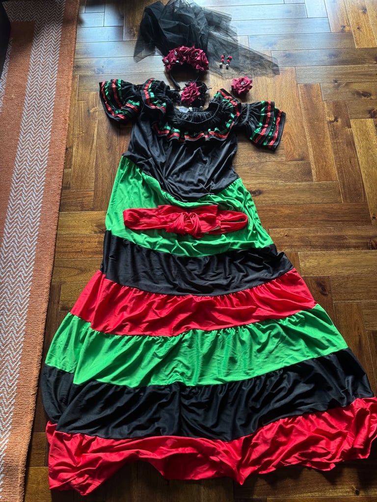 image for Halloween costume Day of the Dead Dress and accessories 